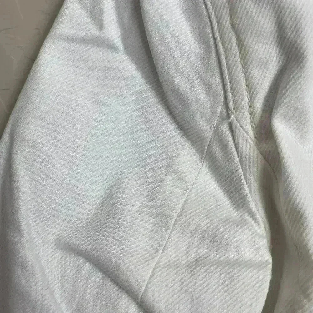 Anthropologie Neve Utility Jacket White Size 8‎